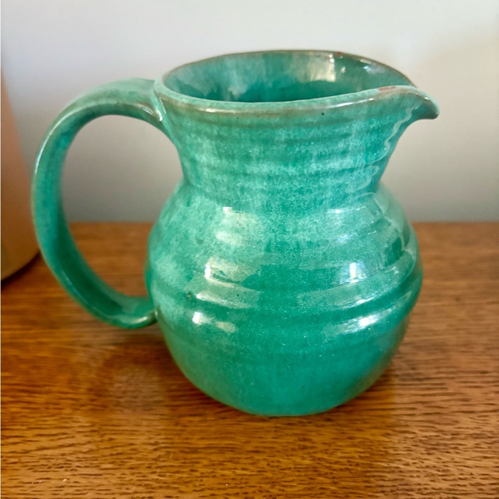 Elegant Teal Ceramic Jug